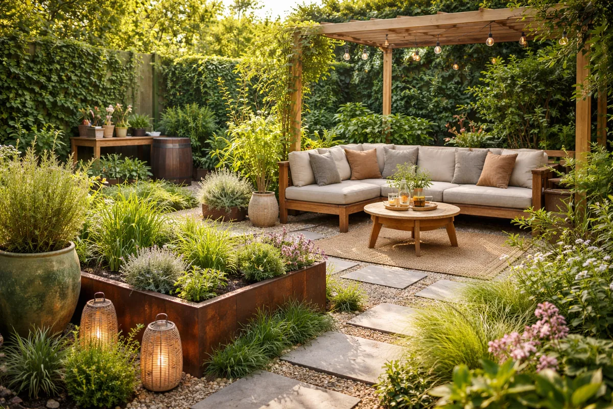Comment aménager un jardin confortable avec des éléments durables